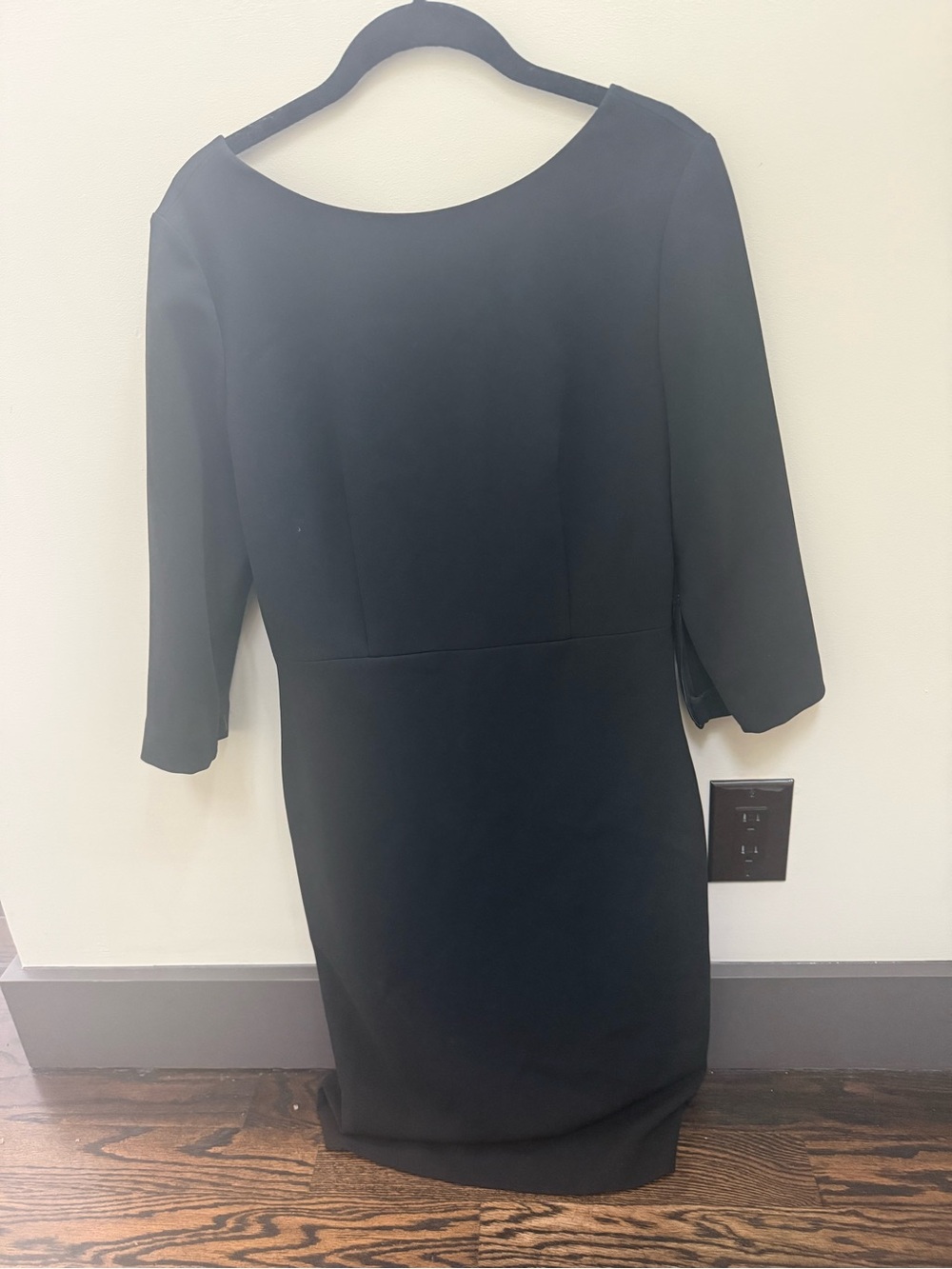 Theory Black Midi Sheath Dress
